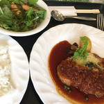 レストランＭＩＴＡ - 日替わりランチ（豚肉の香草焼き)
写ってないけど、スープも付いてます