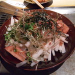 かめかめ - おじゃこと大根のシャキっと梅青じそサラダ