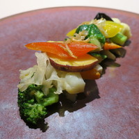 食文化サロン 白金劉安 - 五色二十種の野菜のXＯ醬炒め2