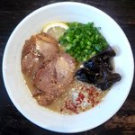 豚ソバ Fuji屋 - 豚ソバ味噌のアップ