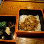 みかわ 是山居 - 小柱のかきあげ丼、すばらしい