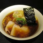 Japanese Soba Noodles 蔦 - ワンタン醤油Soba　１２００円