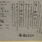 人類みな麺類 - メニュー