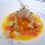 Ristorante SUOLO - 冷製パスタ。凄く美味しかったなー