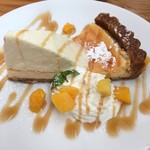 Kafeshou Nanterasu - ランチデザートのダブルチーズケーキ！濃厚です(*^^*)