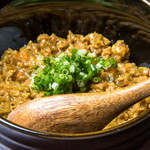 Spicy minced chicken keema curry