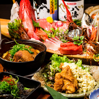 使用日本三大土鸡之一的名古屋交趾鸡！严选食材的宴会套餐