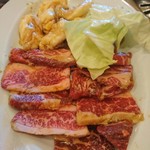 焼肉レストラン正福 - Aセットのお肉アップ