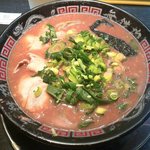 無鉄砲 東京中野店 - とんこつラーメン（麺固め・濃さ普通・ねぎ多め）