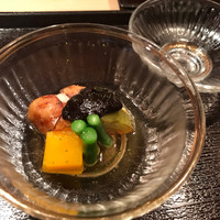 帰燕 - 預け鉢の野菜炊き合わせ