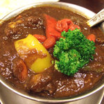 トマト - 和牛ビーフジャワカレー(1680円)＋野菜入り