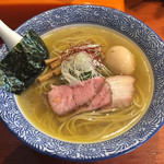 麺処ほん田 - 「らーめん 塩 細麺」770円＋味玉