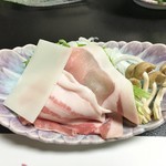 飛鳥荘 - 大和ポークのしゃぶしゃぶ。