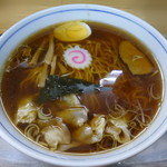 大勝軒 - ◉中華そば 税込み755円 「麺半分（一玉分）・麺かため・（スープの）あぶら少なめ」で注文