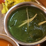 やっぱりインディア - ほうれん草チキン　これ特に好き。