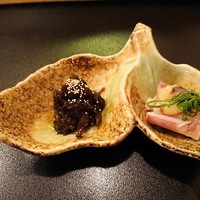 伊勢鮨 - イワナの佃煮とイカげそ