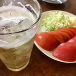 （株）かのや商店 - 冷やしトマトツマミにホッピー