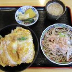 手打そば 勘助 - かつ丼セット