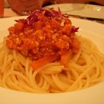 Risutorante Buno - 鶏ミンチの冷たいサラダスパゲッティー