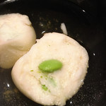 日本料理 晴山 - 2つに割ったところ