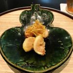 日本料理 晴山 - イチジクの天ぷら