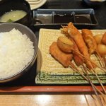 四季串揚あずさ - ③けやき定食