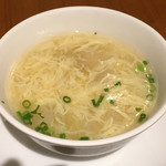 静岡 四川飯店 - セットのスープ