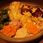 Gotanda Jidori Koshitsu Izakaya Kondou - 鶏すき鍋（野菜）