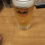 鉄板酒場 鐵一 - 生ビール 429円(税別)♪ 