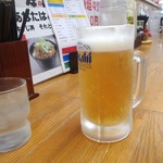 ラーメン幸雅 - 息子のビールと我輩の水…