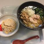 ごはんどき - 16/10/25 2度目の再訪 旨しおラーメン チャーハンセット(840円)