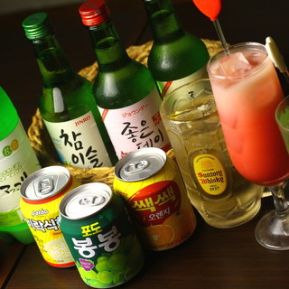 [Popular] Fresh fruit cocktails, fruit-flavored soju, and makgeolli are available◎