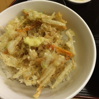 割烹 辻 - 野菜かき揚げ天丼 500円！！！