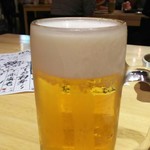 俺の魚を食ってみろ!! - 生ビール