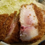 丸一 - ほんのり残るピンク色