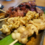 串焼　平さん - 親方が捌いたレバー、皮