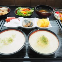 浅草むぎとろ 本店 - とろろ三昧 2000円 のとろろ三種、麦ごはん、献立13品、デザート、カフェ