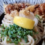 おうどんCafe 寶月 - とり天ぶっかけ