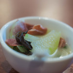 龍昇房 - "火腿冬瓜湯（きんくわハムと、とうがんのしる）"、冬瓜（たうがん）