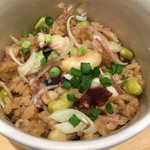 銀座 風見 - タコとえだ豆のご飯