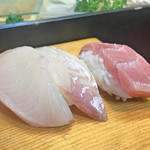 鶴寿司 - ひらす、鯛、マグロ