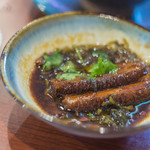 龍昇房 - "霉菜扣肉（からしなぶたばらむし）"、豬皮（ぶたのかは）