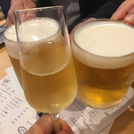 欧風大衆酒場 クオーレ - まずは乾杯〜（╹◡╹）