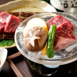 <All private rooms> [Lunch Shizuku Kaiseki] Hokushinetsu brand beef crystal grilled etc. - 7 dishes in total - + 1 drink of your choice included
