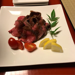 山屋蒼月 - 上州牛のローストビーフ。