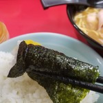 ラーメン 杉田家 - 海苔巻きライス