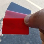 ラーメン 杉田家 - 赤 のり、ピンク チャーシュー麺、薄青 ライス