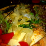 赤目 - 豆腐和サラダ