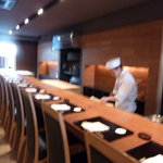 祇園 さゝ木 - ピンボケですが…カウンター席