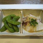 味楽 ゆめり - お通しは、地蛸の刺しと枝豆